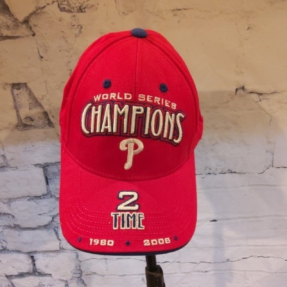 Phillies Red World Series Champions Baseball Cap